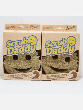 2 packs- Scrub Daddy ECO- EcoMesh Scrubber 2 pack Coconut Scent. 4 sponges total